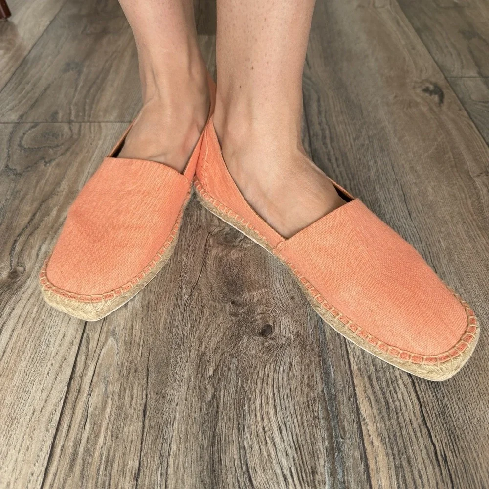 Franco Sarto‎ Coral Canvas Espadrille Flats Size 9.5W